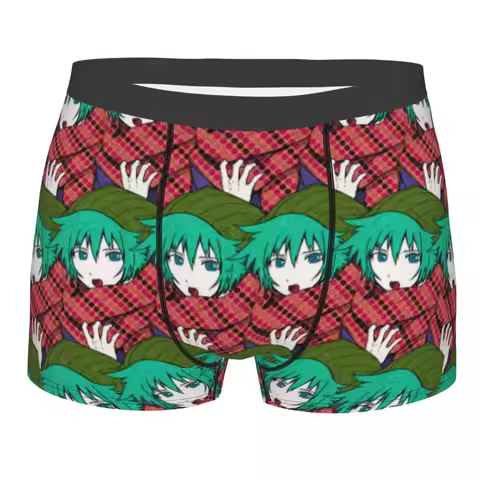 Men Shin Tsukimi Your Turn To Die Boxer Shorts Panties Breathable Underwear YTTD Anime Game Male Fas