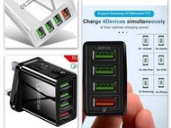 快充QC3.0四頭USB充電頭