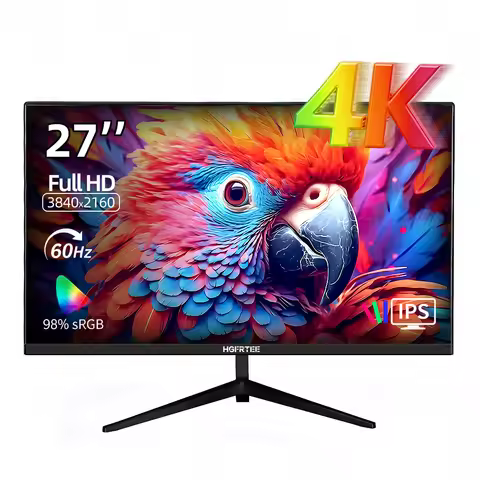 HGFRTEE 27 inch UHD 3840*2160 Gaming Monitor 4K Monitor for PC Fast IPS Screen For Gaming Monitor LE