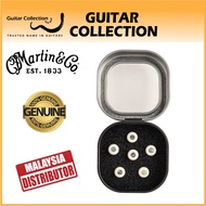 Martin 18APP0013 Luxe Liquidmetal Bridge Pin Set | Bone with Pearl Dot Inlay