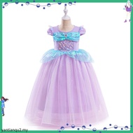 ❤️Girls Princess Cosplay Mermaid Cinderella Rapunzel pakaian kanak-kanak kostum pakaian mewah mewah 