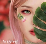 คอนแทคเลนส์ สายฝอ รุ่น Mini Ava สีเขียว/ม่วง Green/Violet มีค่าสายตา (0.00)-(-10.00) เปลี่ยนแทนทุกเดือน