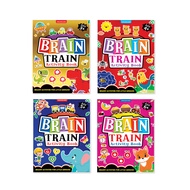 Age4-5 Brain Train Activity Book for Kids With Colouring Pages Mazes Puzzles and Word searches Activ