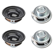 Fielect 4Pcs DIY Magnetic Speaker 3W 4 Ohm Speaker 36mm Diameter Round Shape Replacement Loudspeaker