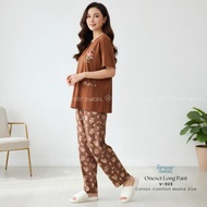 Pajama Oneset PremiumWanita - Short Sleeves, Long Pants CP Mama Size | SWEETFOREVER V 584, V 640, V 
