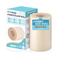 GOODEDY Widened Large Hydrocolloid Roll Medical Grade,Hydrocolloid Roll Patches for Bag Velcro 25-12