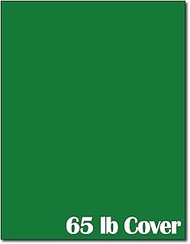 65lb Cover Cardstock Paper - 8.5 x 11 inch - 25 Sheets (Holiday Green)