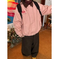 Warm Retro Jacket Lamb Fleece Bean Paste Powder Men's Korean Style Corduroy Collar MW686 Vintage Boy