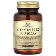 Solgar, Vitamin B12, 500 mcg, 100 Tablets