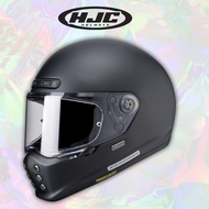 HJC Helmets Motorcycle Full-Face Helmet V10 Solid HJH248, Semi Flat Black, M Size (57–58 cm)
