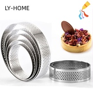 LY Tartlet Molds DIY Perforated Stainless Steel Tart Ring