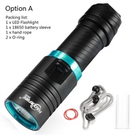 Đèn Pin Lặn XM-L2 HAIXNFIRE DV30 2000LM Đèn Lồng Lặn Dưới Nước 100M