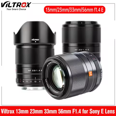Viltrox 13mm 23mm 33mm 56mm F1.4 for Sony E Lens Auto Focus Portrait Wide Angle APS-C Vlog Lens Sony