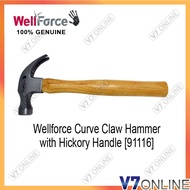 Wellforce Curve Claw Hammer with Hickory Handle [91116] Tukul Cakar Wellforce Curve dengan Pemegang 