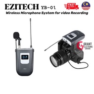Ezitech Wireless Microphone Rechargeable For Video Recording Camera Live YB01