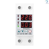 Dual Display Adjustable Voltage Protector Intelligent Over-voltage Under-voltage Over-current Protec