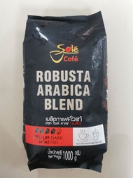 sole cafe medium dark roasted coffee bean กาแฟชนิดเม็ด 1000 g exp 02/25