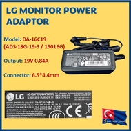 ORIGINAL LG MONITOR POWER ADAPTOR 19V 0.84A for LG ADS-18SG-19-3 19016G 6.5 x 4.4mm