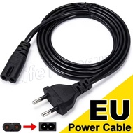 European 2 Pin To C7 Power Cord - EU Plug 2-Prong AC Supply Cable Plug Power Cord - For Computer, La