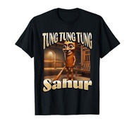 Tung Tung Sahur 面白いイタリアンブレインロットミームグラフィック Tシャツ