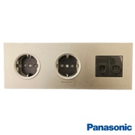 Panasonic Socket + Socket + Clamp + CAT5E WEJ2164H WEJ2488H