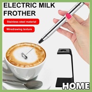 ALLGOODS Electric Milk Frother, Stand Handheld Foam Maker Drink Mixer, Easy To Clean High Speed Stainless Steel Battery Operated Milk Blender Hot Chocolate