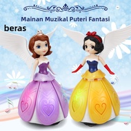 Rotating Dancing Princess Doll Sound Light Electric Toys Girls Exclusive Children's Toys girl toys k