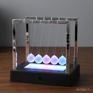 NewtonsPendulum, NewtonsBalanceSwingBall, LEDLightUpNewtonsPendulumBalls, GlowingScienceDeskOfficean