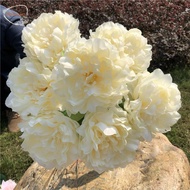 MXBEAUTY Artificial Flowers, Durable Silk Flowers Simulation Peony Flowers, Party Accessories Beautiful Exquisite Fake Flower Living Room