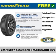 NEW TYRE 225/65R17 ASSURANCE MAXGUARD SUV GOODYEAR (WITH INSTALLATION)