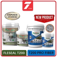 5KG Pentens T200 PRO FIBER / PENTENS T-200 Resistant Elastomeric Waterproofing Coating ( FLEX 200 )