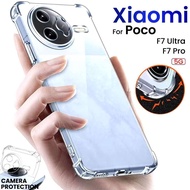 Poco F7 Pro/Poco F7 Ultra(พร้อมส่งในไทย)เคสTPUใสกันกระแทกแบบคลุมกล้องXiaomi POCO F7 Pro/POCO F7 Ultr