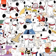 J· Family Guy Brian Griffin Stickers Pack Waterproof Graffiti Cartoon Decals Set for Kids, 57pcs