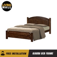 Living Mall Gianna Series Wooden Bed Frame Queen and King Size In 14 Designs
