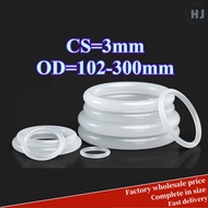 Fast delivery Silicone O-Rings CS3mm*OD102-300mm Waterproof Seal for Industrial & Home Use (HJC-XMB)