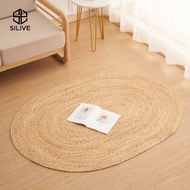 Silive Shop พรมผักตบชวา（water hyacint） พรมสาน พรมปูพื้น พรมปูพื้นห้อง  #GV-02