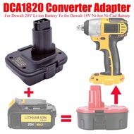 DCA1820 Battery Adapter for Dewalt 20V Lithium Battery DC9096 DE9098 DE9096 To for Dewalt 18V Tools