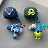 For Anker Soundcore Space A40保护套 可爱史迪仔钥匙扣挂件 Soundcore Sport X10矽胶软壳 防震壳保护套 卡通芝麻街 Anker Soundcore Spo