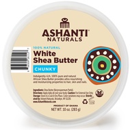 White Chunky Raw Shea Butter | Unrefined African Shea Butter from Ghana | 100% Natural Moisturizer, 