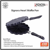 Signora Heart Waffle Pan | Waffle Maker Cetacean Fries (Code 004)