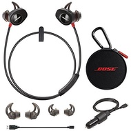 (Bose) Bose SoundSport Pulse Wireless Headphones - Power Red &amp; Car Charger - Bundle