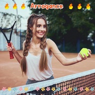 ARROGANCED Tennis Training Ball, Elastic String Adjustable Rope Rebound Ball, Tennis Yellow Tether B