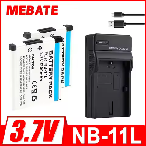 1200mAh NB-11L NB11L NB 11L NB-11LH Battery + LCD Charger For Canon PowerShot A2300,A2400 IS, A2500,