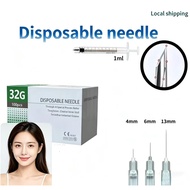 COD 32G4mm 32G6mm 32G13mm Beauty needle 50pcs 100pcs Disposable Needle Beauty Local sellers