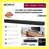 Sony HT-S100F 2 Channel Stereo 120W Soundbar With Bluetooth HDMI ARC Optical USB Input (1 Year Sony Malaysia Warranty)