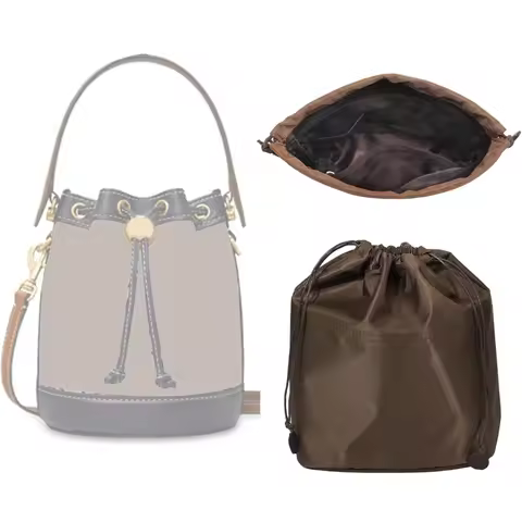 Nylon Purse Organizer Insert for Tory Bucket Burch Bag Durable Inner Liner Storage Bag Handmade Draw