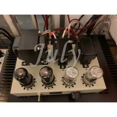 6G2P+6P6P tube 5W*2 single-ended Class A tube amplifier power amplifier connection, frequency respon