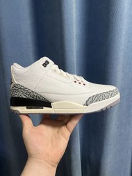 Nike Air Jordan 3 Retro 白水泥 44碼 中幫 幾乎全新 純正PK老馮特價