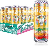 AriZona Mucho Mango, Fruit Juice Cocktail - Big Can, 22 Fl Oz (Pack of 12)