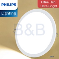 Philips 11W(10.5W)/15W(14W) Slim Round LED Downlight Warm White Daylight Ultra-thin Long life Energy Efficient HDB Condo Landed Decoration Must buy 5inch 6inch options Beauty &amp; the Beast Shop